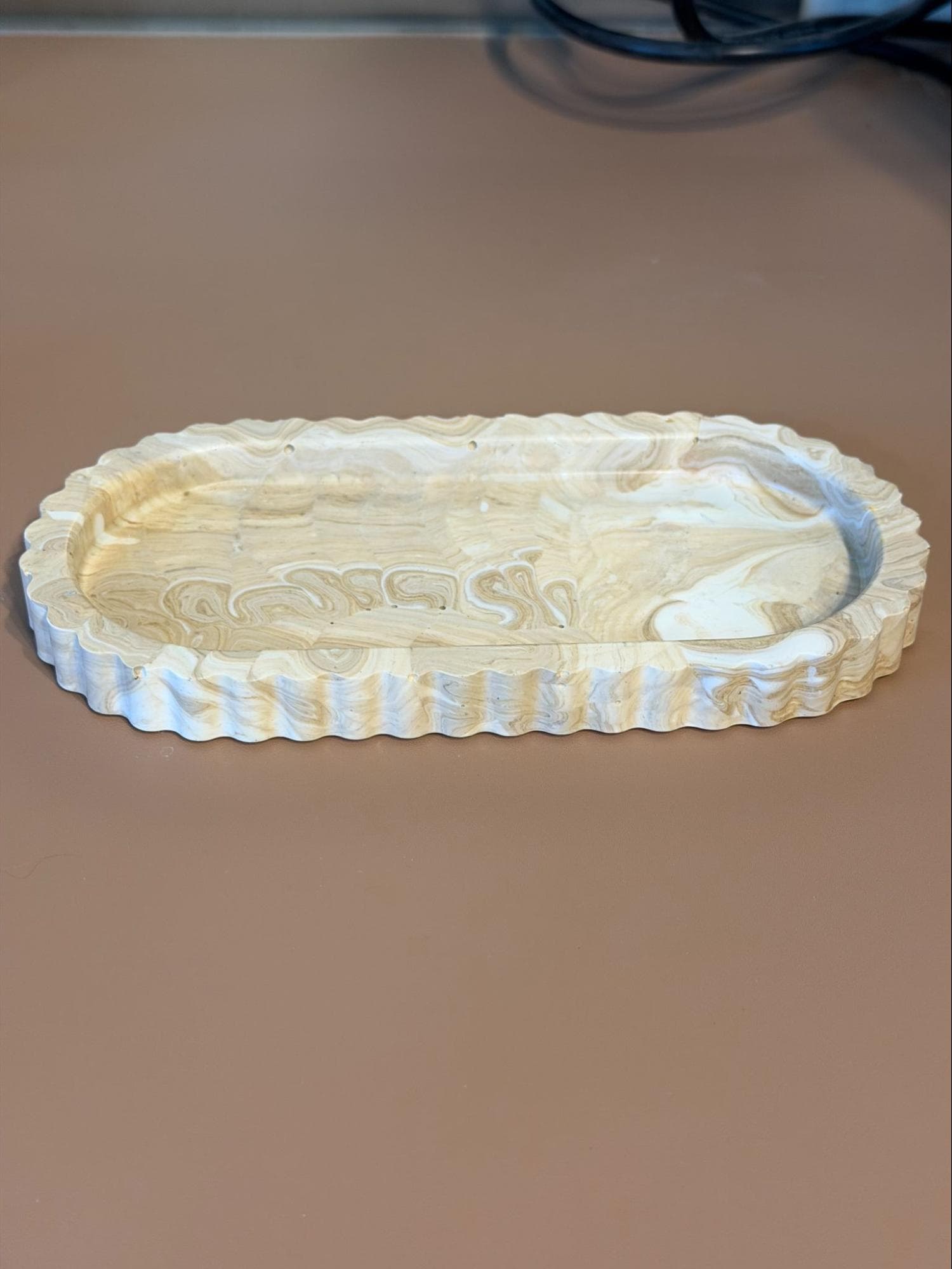 Vide-poche rectangle arrondi - Création artisanale fait main