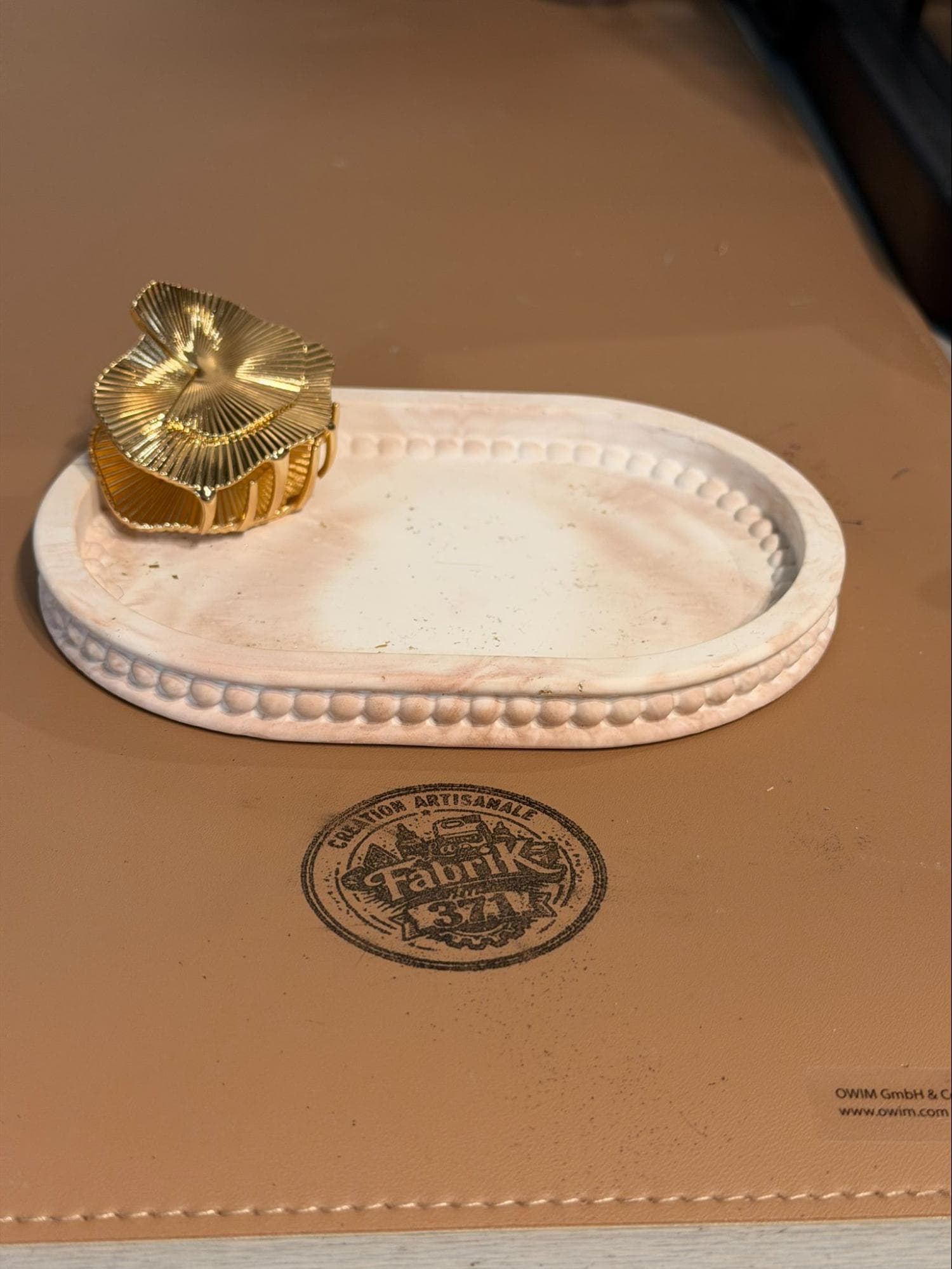 Vide-poche ovale - Création artisanale fait main