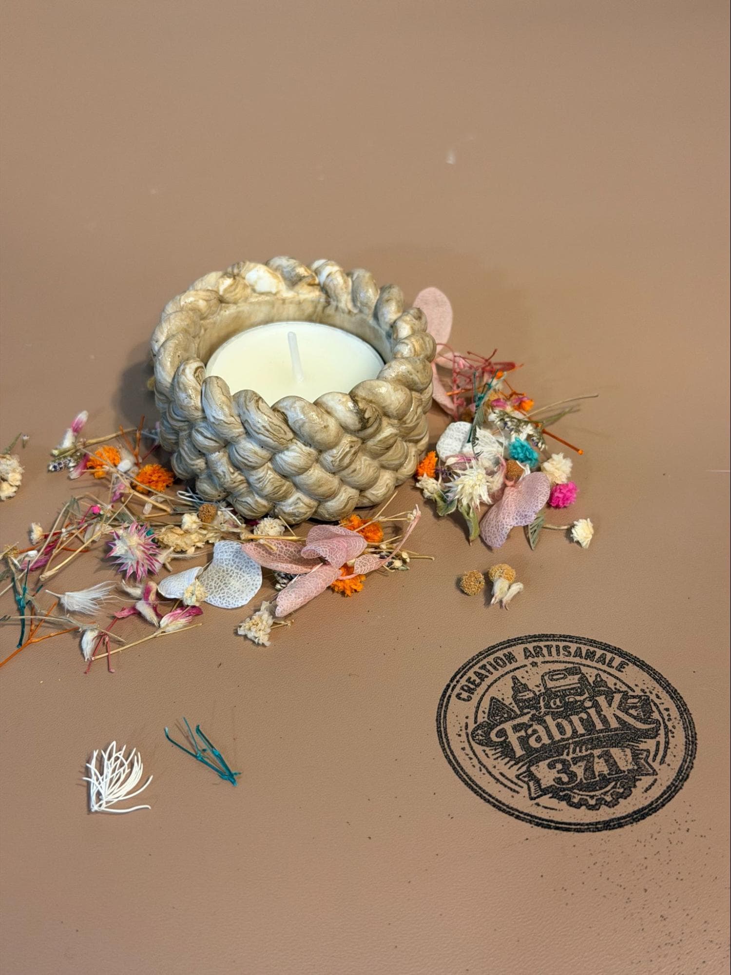 Petit bougeoir - Création artisanale fait main